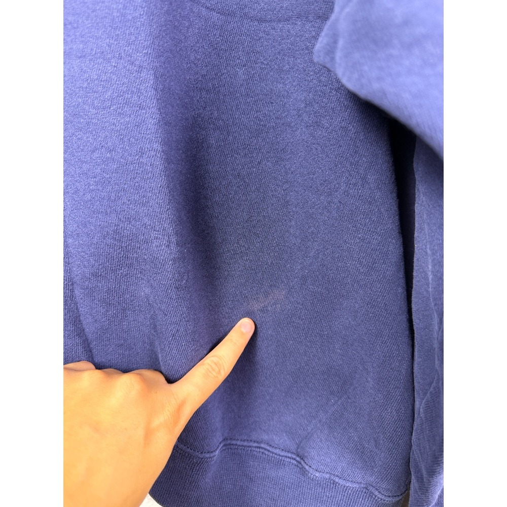 Vintage University of Michigan Wolverines Sweatshirt Navy Blue Crewneck Mens XL - Picture 9 of 9